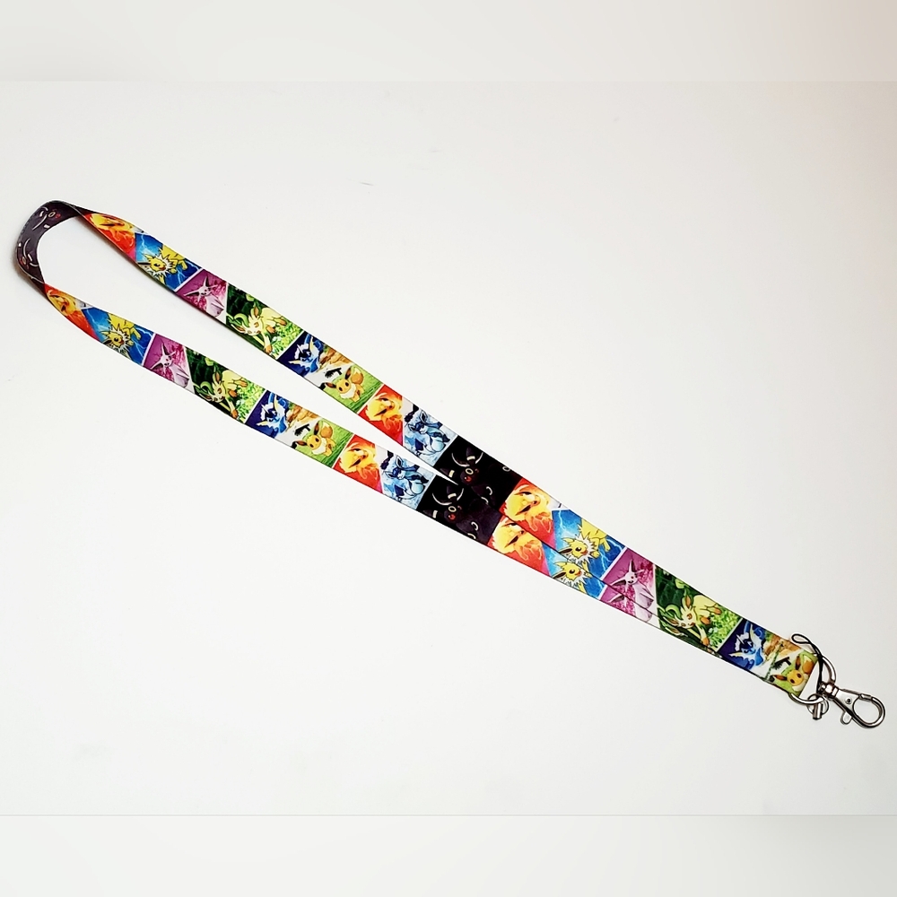 Colorful Pokémon 18" Lanyard with Clip